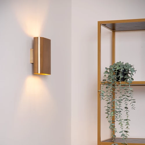 Lucide OVALIS - Applique murale - 2xE14 - Or Mat / Laiton - ambiance 1